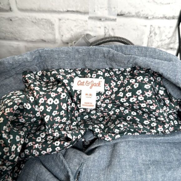 Cat & Jack Lightweight Cotton Denim Jacket Blazer Size Medium 8 - Picture 5 of 5